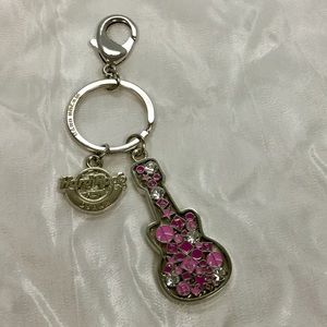 Hard Rock Cafe Osaka mosaic guitar keychain